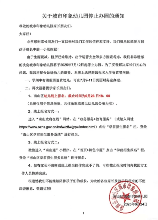 葡萄牙超级联赛_深圳多所民办幼儿园关停葡萄牙超级联赛!“生源锐减”成主因之一